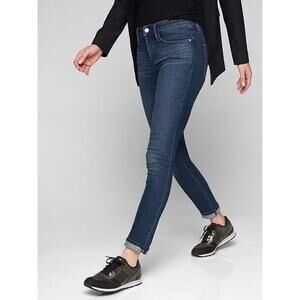 Athleta Women’s Sculptek Skinny Jeans Size 4 Tall Blue Dark Wash Denim 128993